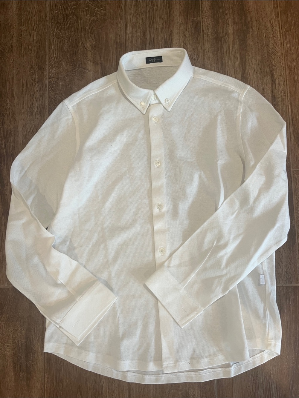 Il guifo boys button down white shirt size 10
